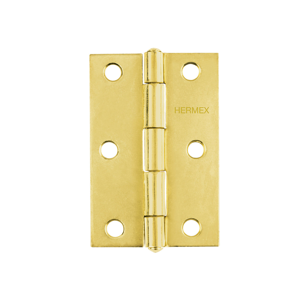 Bisagra rectangular acero latonado HERMEX 4"