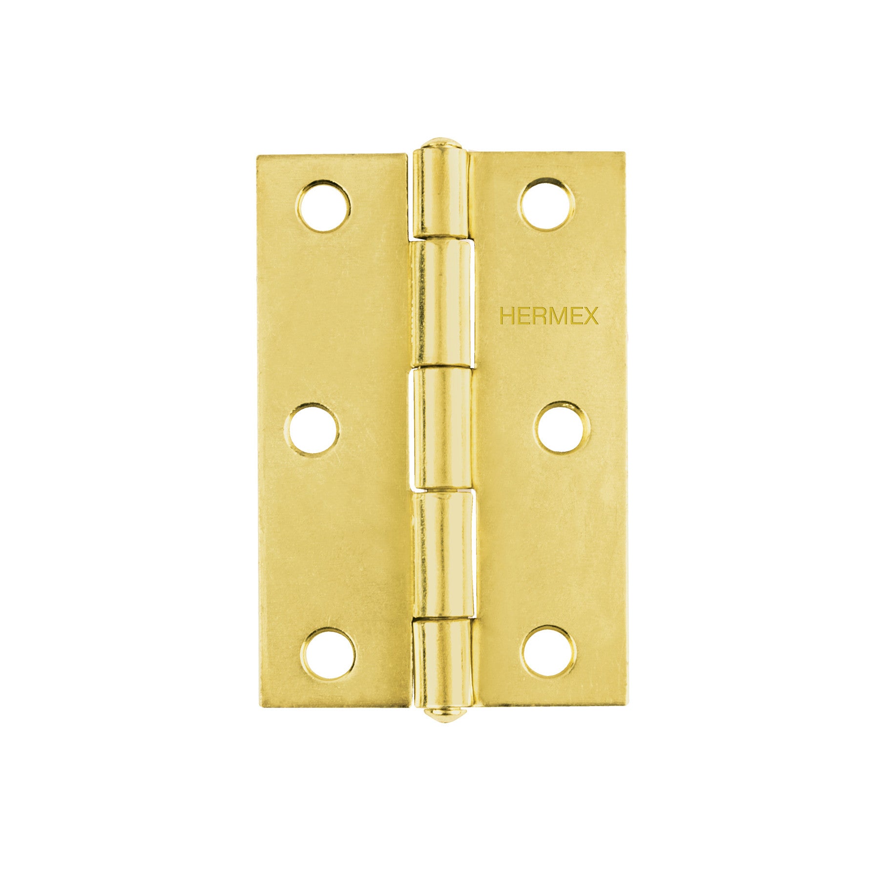 Bisagra rectangular acero latonado HERMEX 4"
