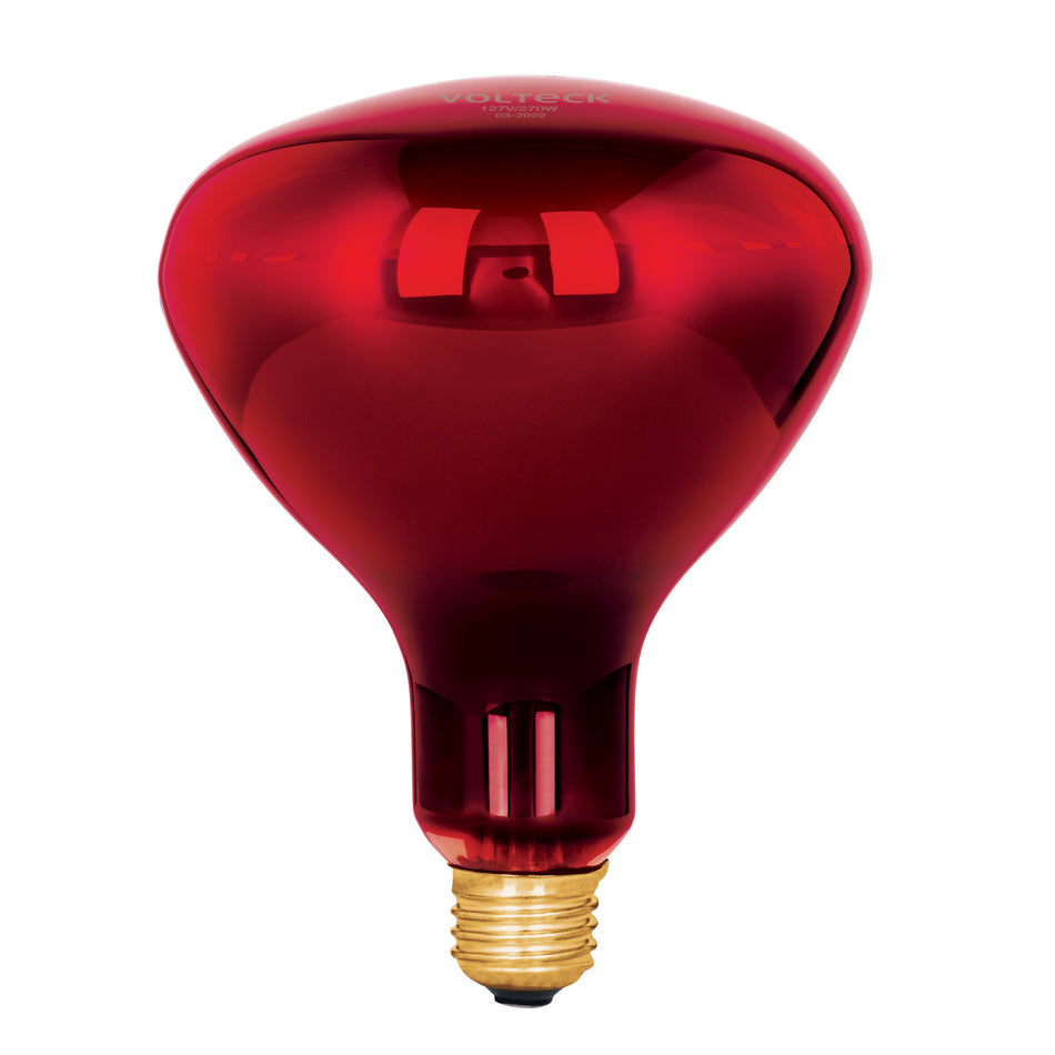 Lampara incandescente de calor BR40 270 Watts rojo