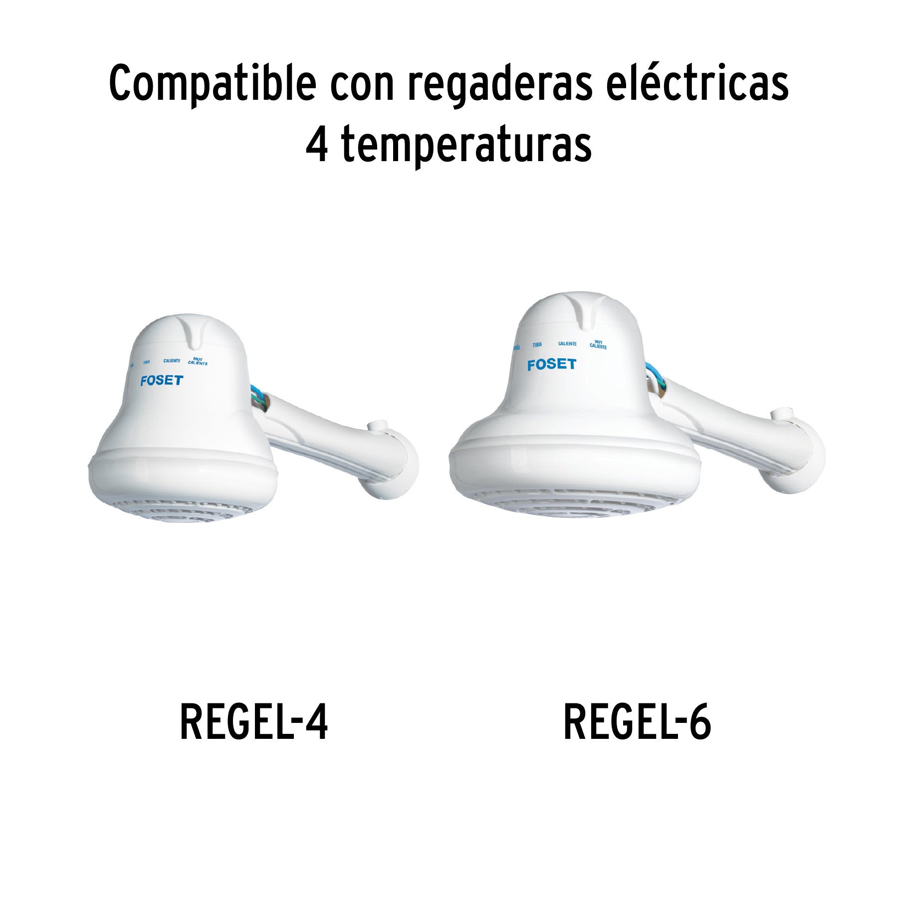 Brazo plastico para regadera electrica REGEL-4 y 6 FOSET