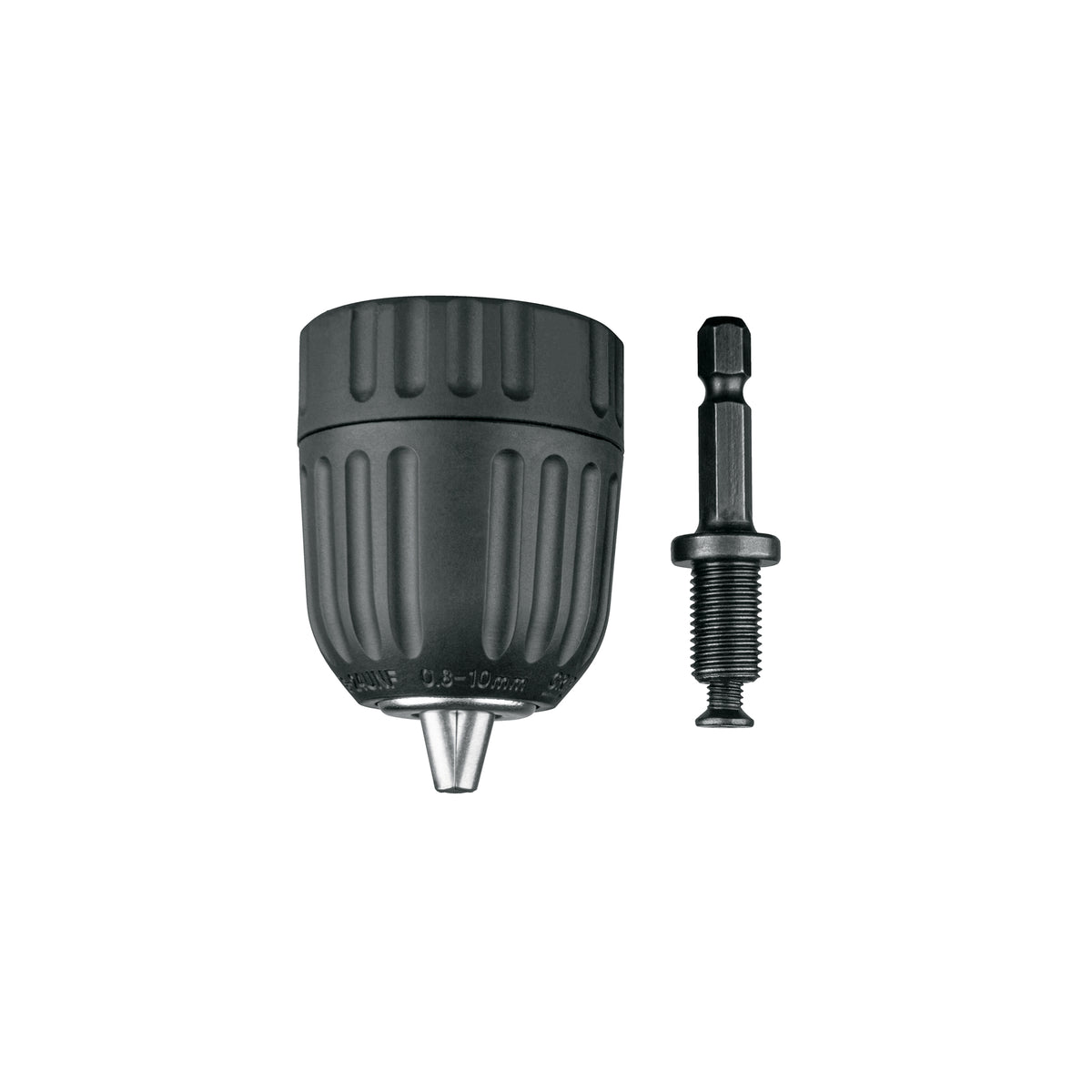 Broquero 3/8" sin llave y adaptador hexagonal 1/4" TRUPER