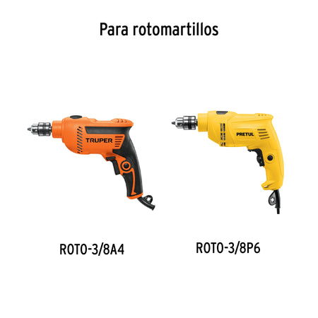 Broquero con llave cuerpo estriado TRUPER EXPERT 3/8"