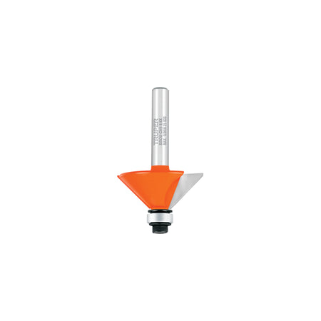 Broca para router chaflan 1-1/4" con balero Truper