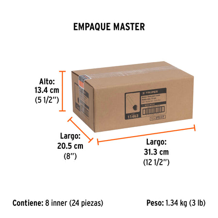 Broca para router media cana Truper 3/4"