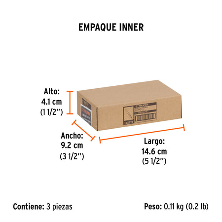 Broca para router corte recto con balero Truper 3/8"