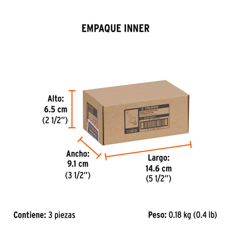 Broca para router redondeado con moldura con balero 1"