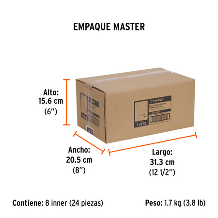 Broca para router redondeado con moldura con balero 1"