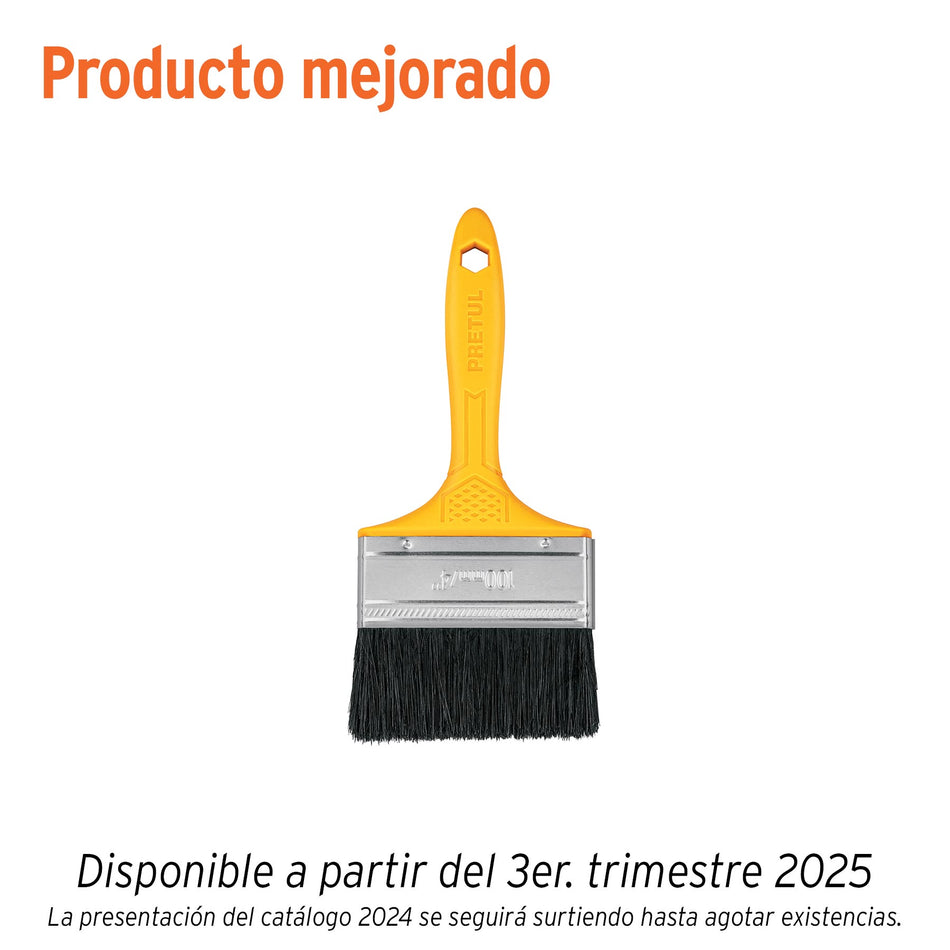 Brocha uso general de con mango de plastico Pretul 4"