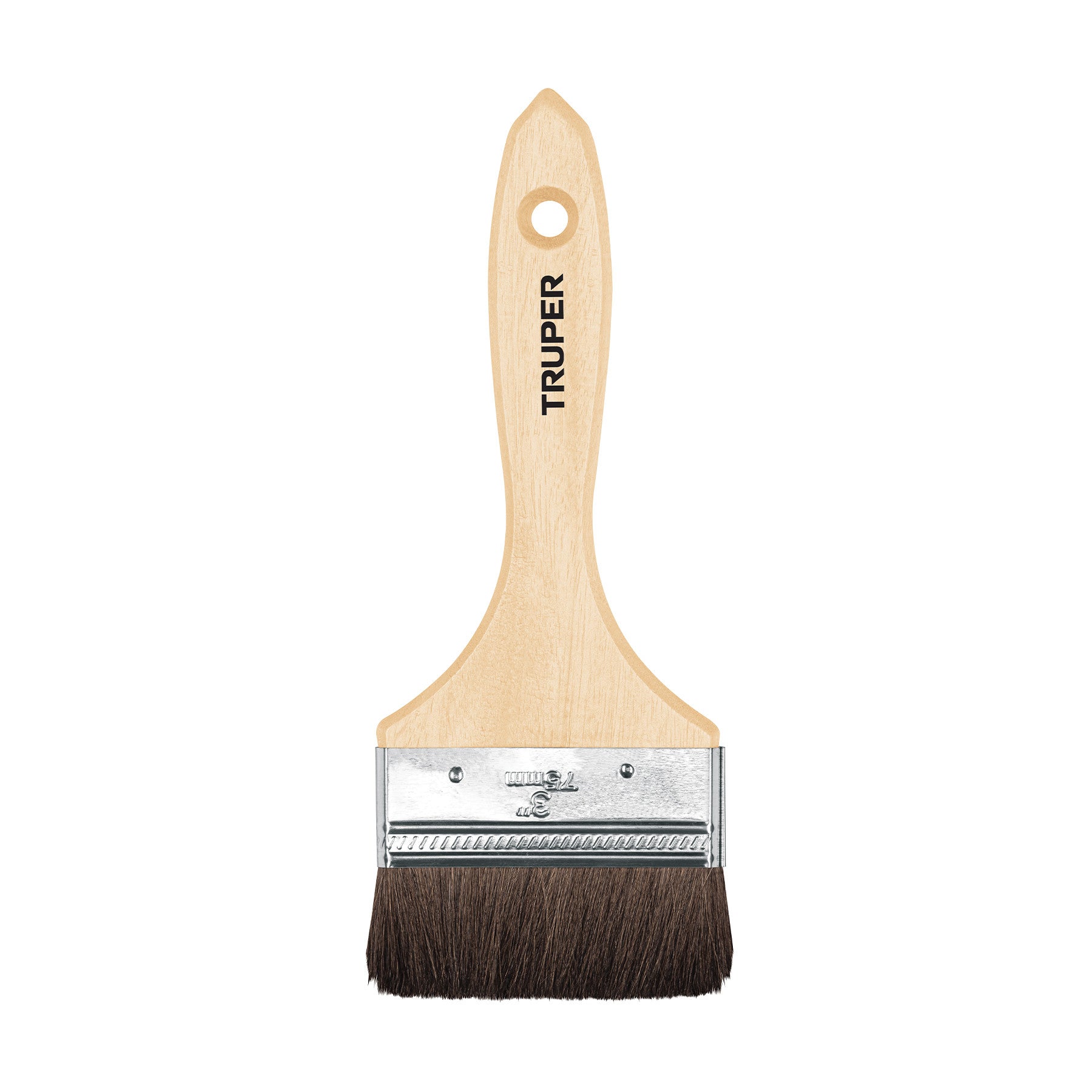 Brocha pelo de camello de con mango de madera TRUPER 3"