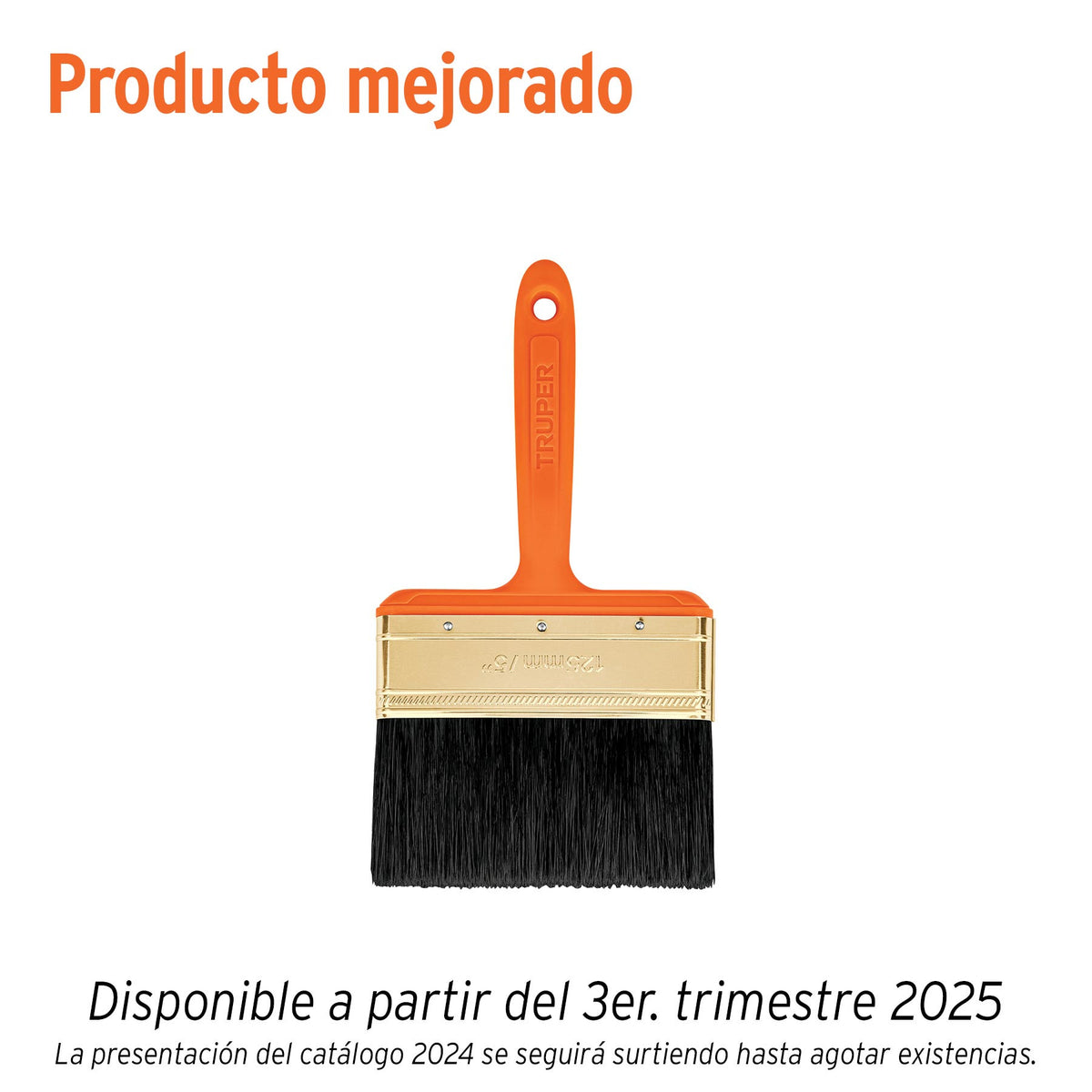 Brocha profesional de con mango de plastico Truper 5"