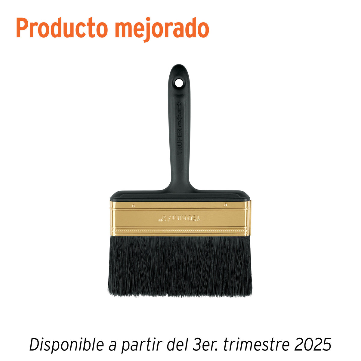 Brocha profesional de mango de plastico Truper Expert 6"