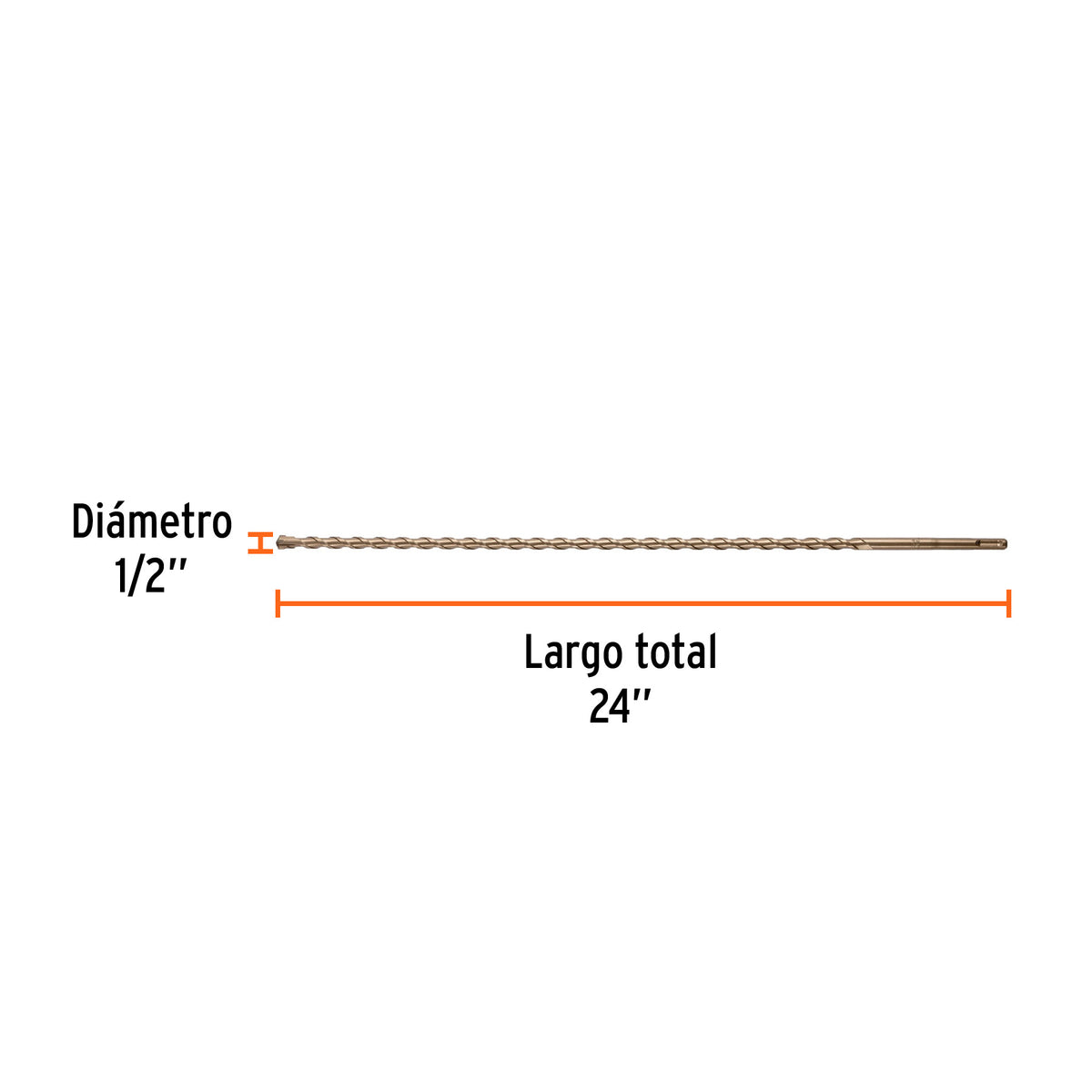 Broca SDS Plus 1/2 x Truper 24"