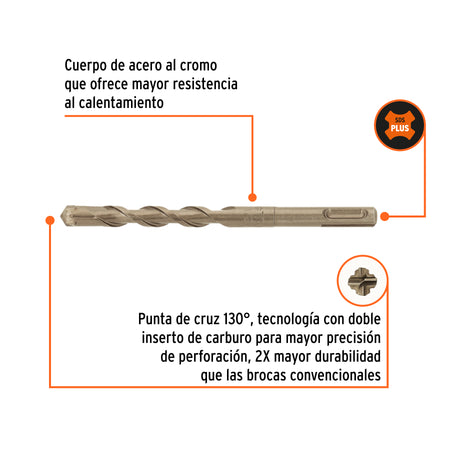 Broca SDS Plus 1/2 x Truper 6"
