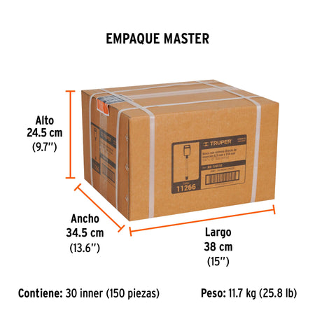 Broca SDS Plus 1/4 x Truper 10"