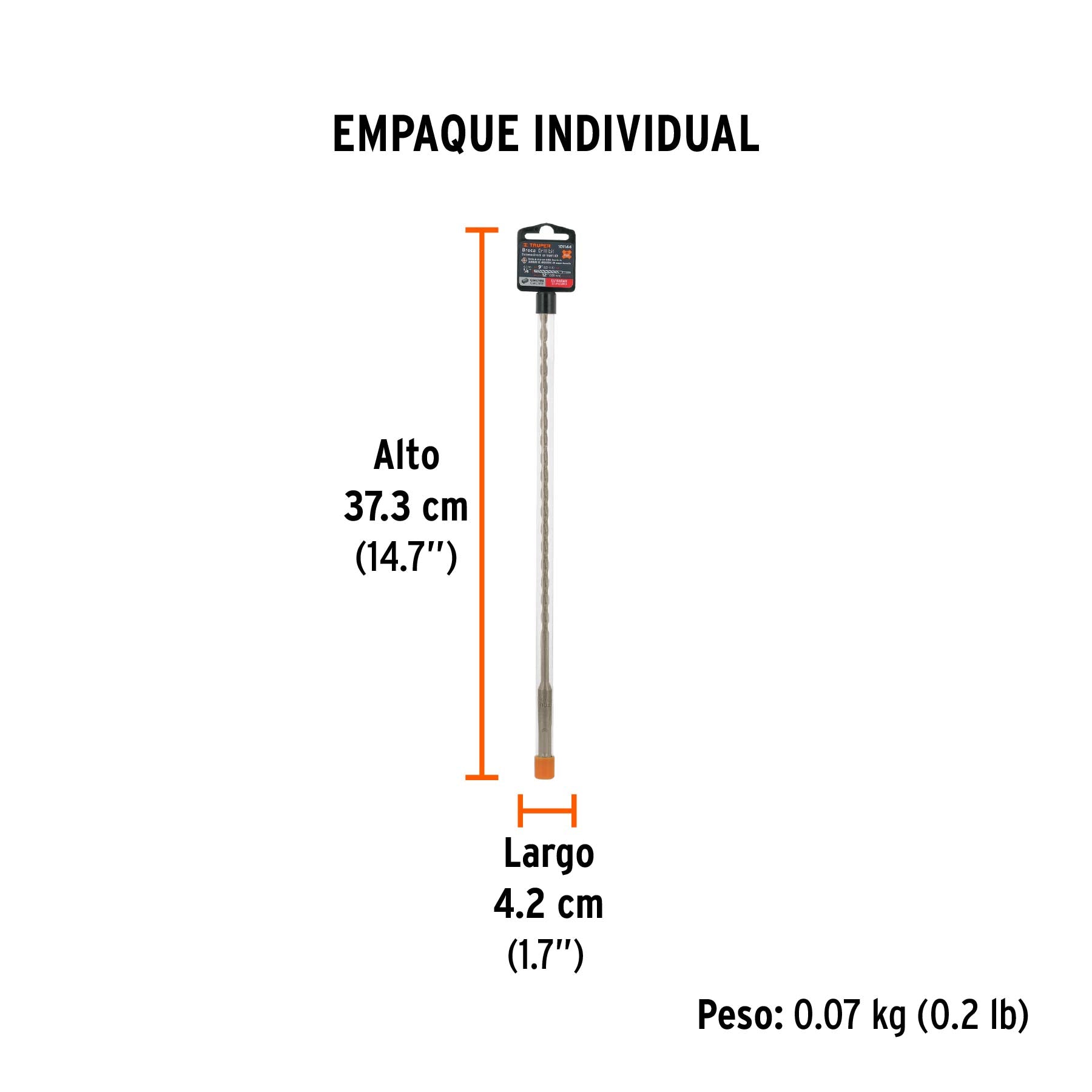Broca SDS Plus 1/4 x Truper 12"