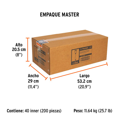 Broca SDS Plus 1/4 x Truper 6"