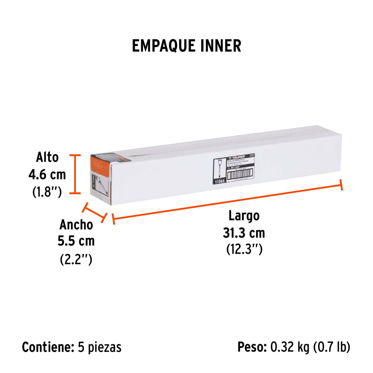 Broca SDS Plus 1/4 x Truper 8"