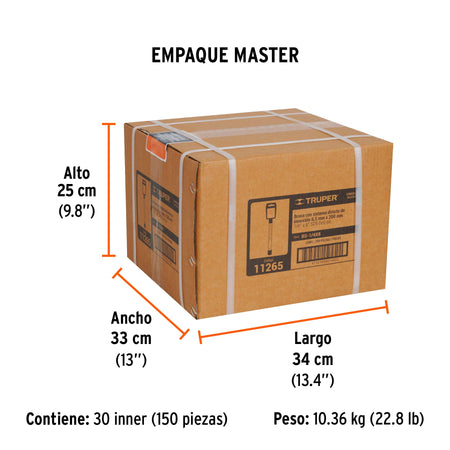 Broca SDS Plus 1/4 x Truper 8"