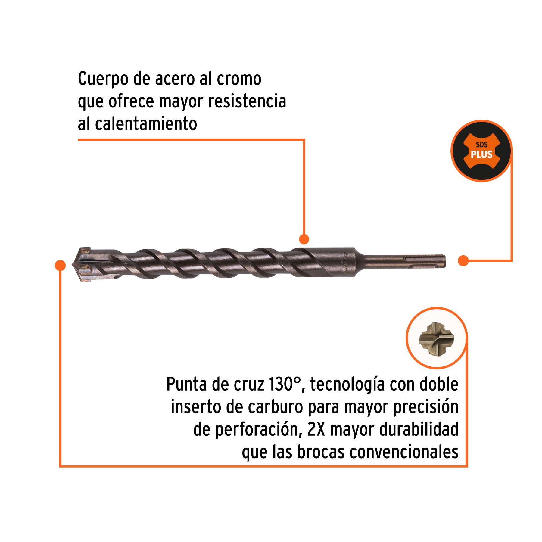 Broca SDS Plus 1 x Truper 10"