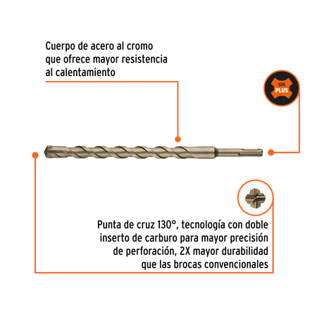 Broca SDS Plus 3/4 x Truper 10"
