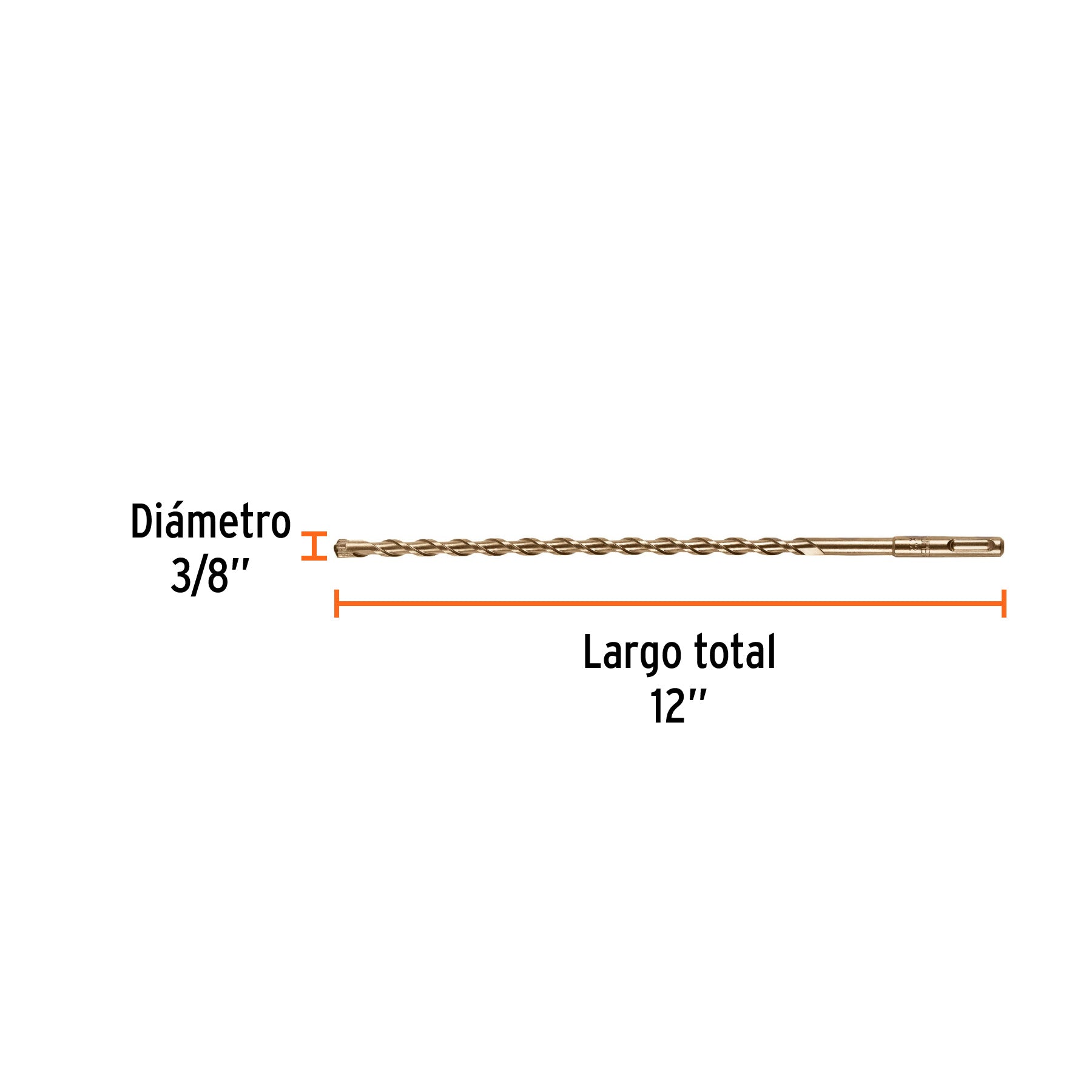 Broca SDS Plus 3/8 x Truper 12"