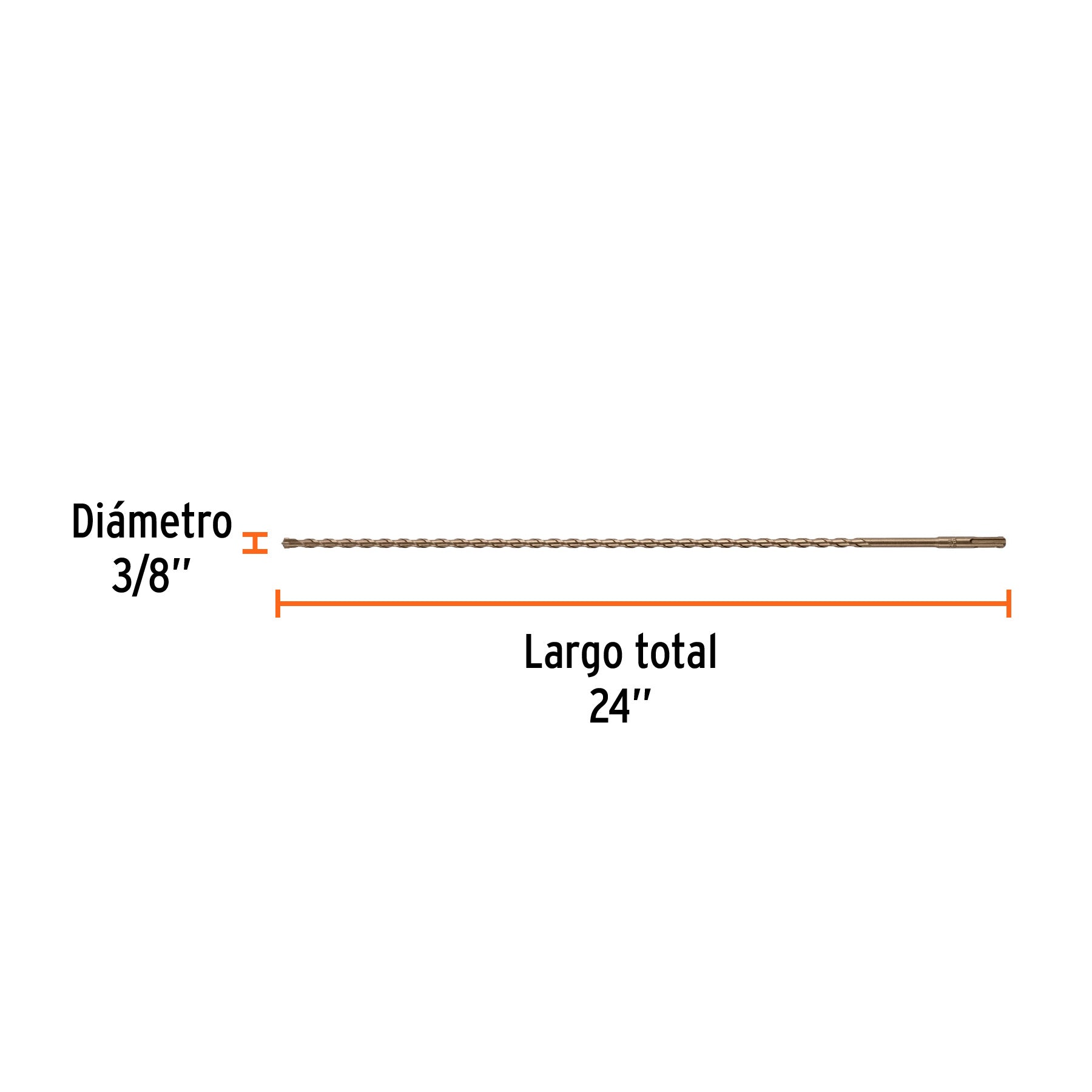 Broca SDS Plus 3/8 x Truper 24"