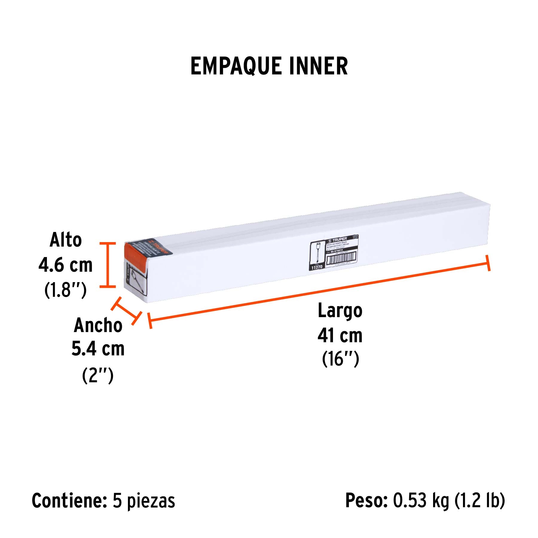 Broca SDS Plus 5/16 x Truper 12"