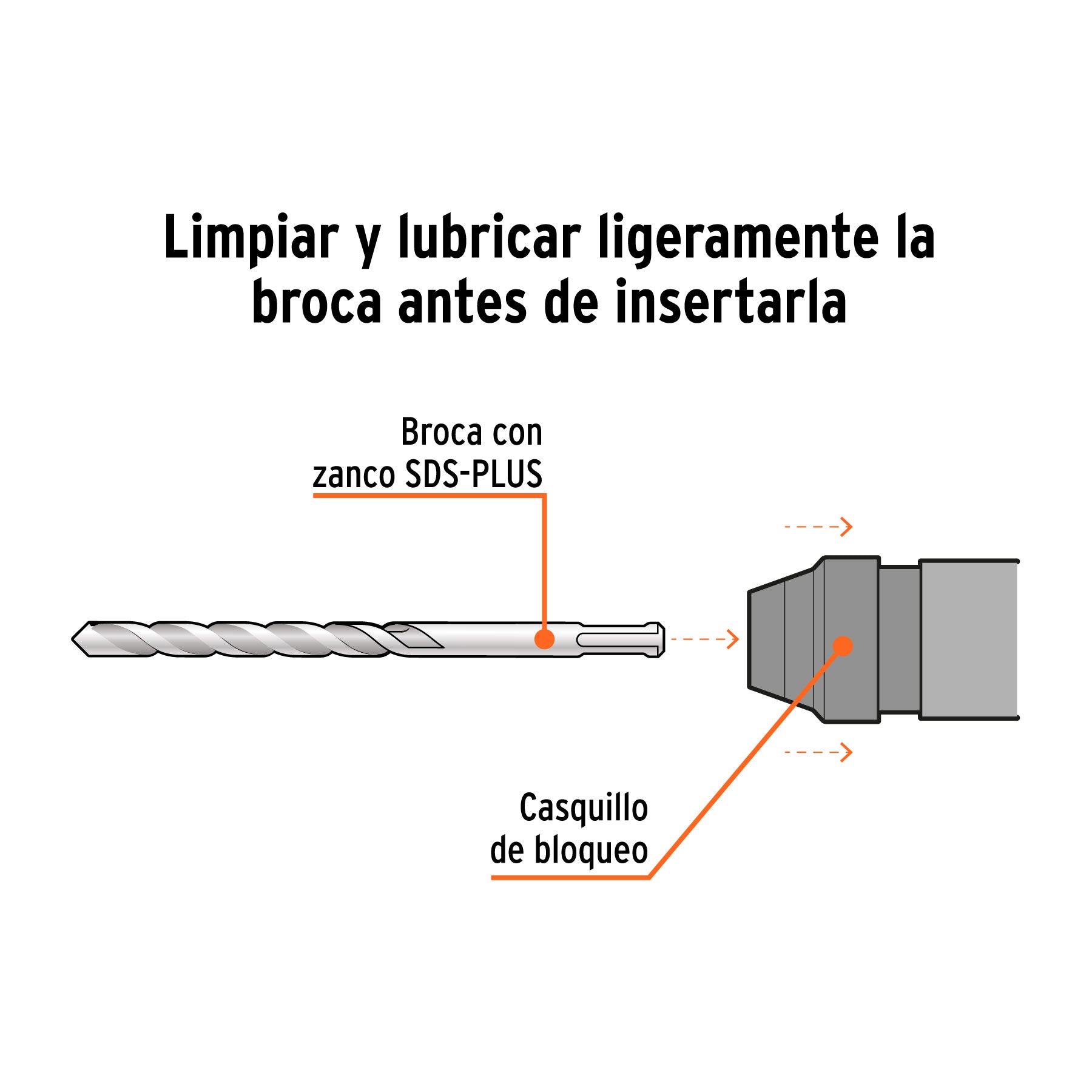 Broca SDS Plus 7/16 x Truper 6"