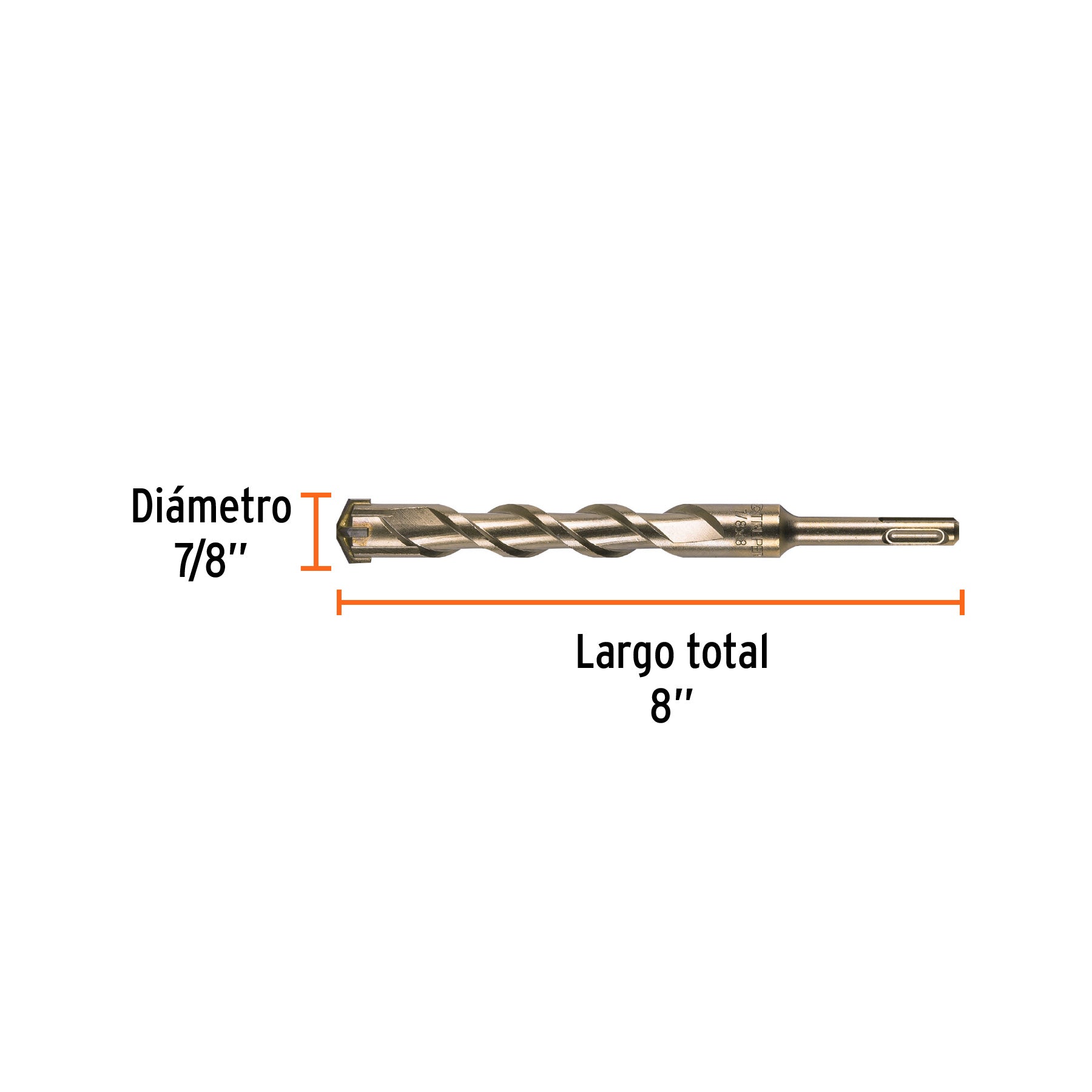 Broca SDS Plus 7/8 x Truper 8"