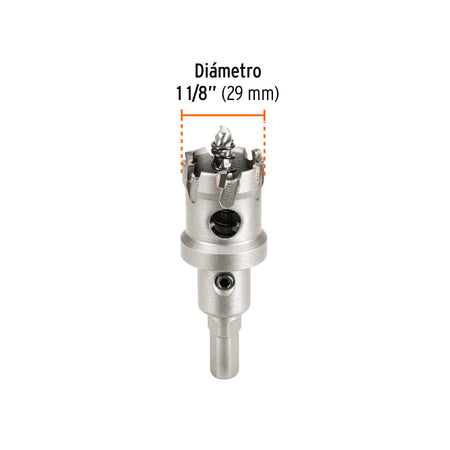 Brocasierra de carburo de tungsteno Truper 1-1/8"