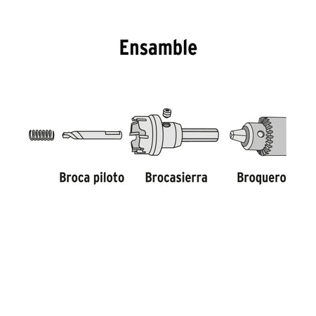 Brocasierra de carburo de tungsteno Truper 1-1/8"