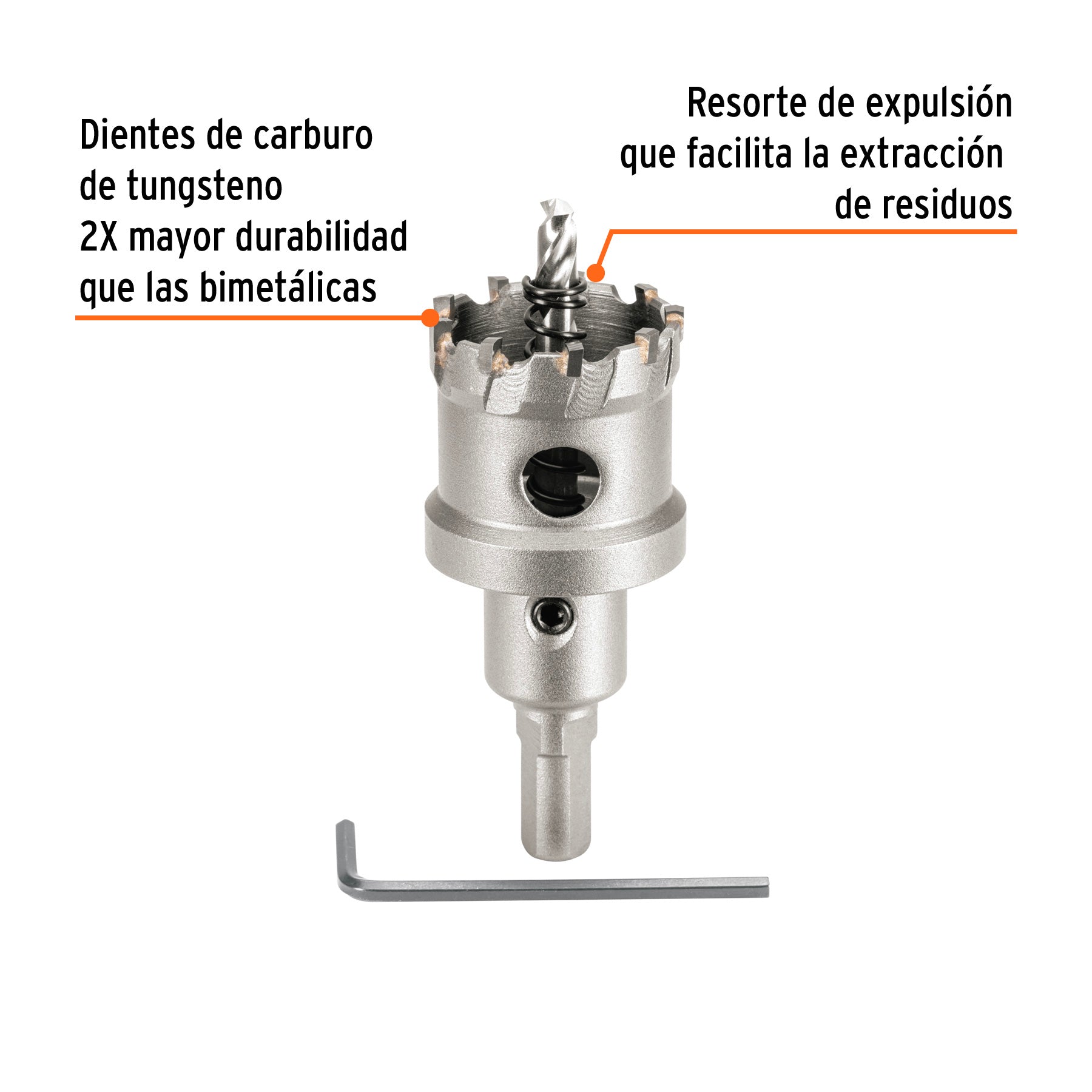 Brocasierra de carburo de tungsteno Truper 1-3/8"