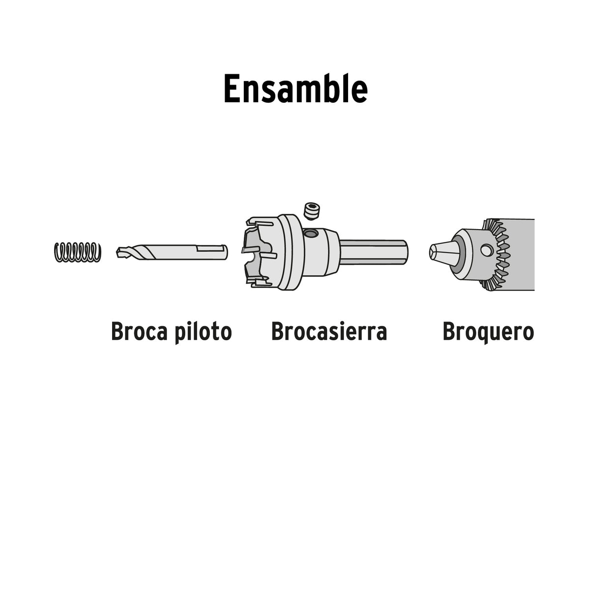 Brocasierra de carburo de tungsteno Truper 1-3/8"