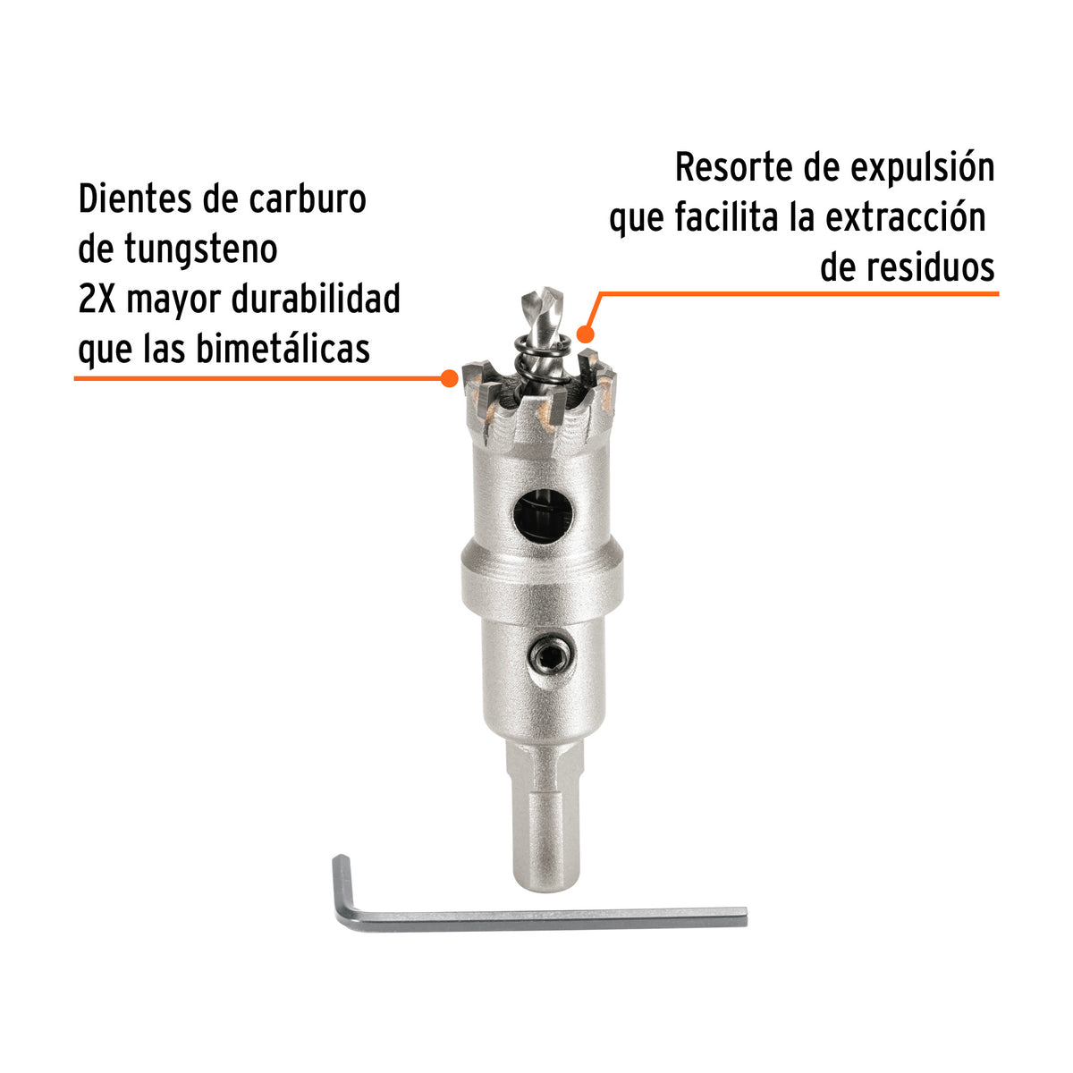 Brocasierra de carburo de tungsteno Truper 7/8"