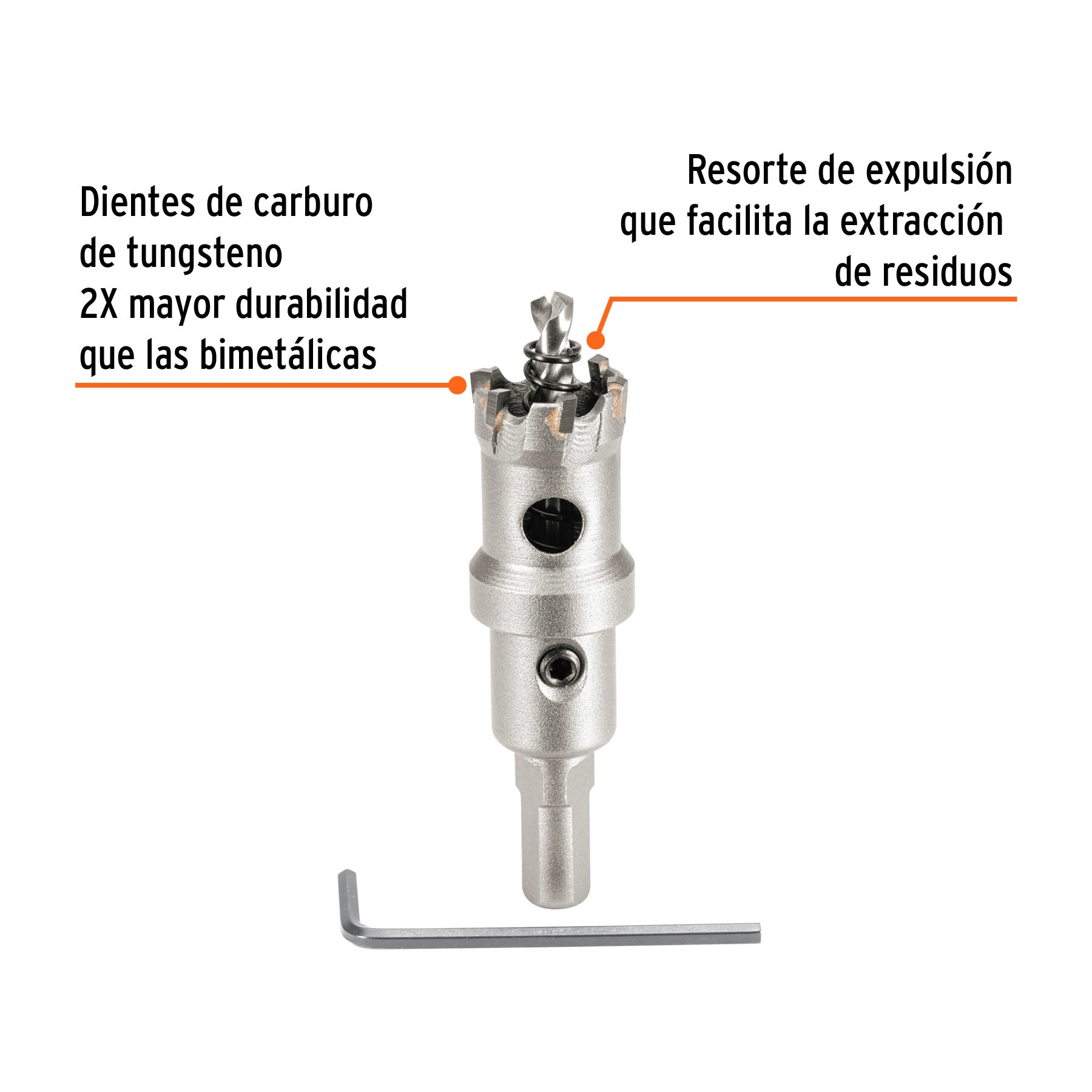 Brocasierra de carburo de tungsteno Truper 7/8"