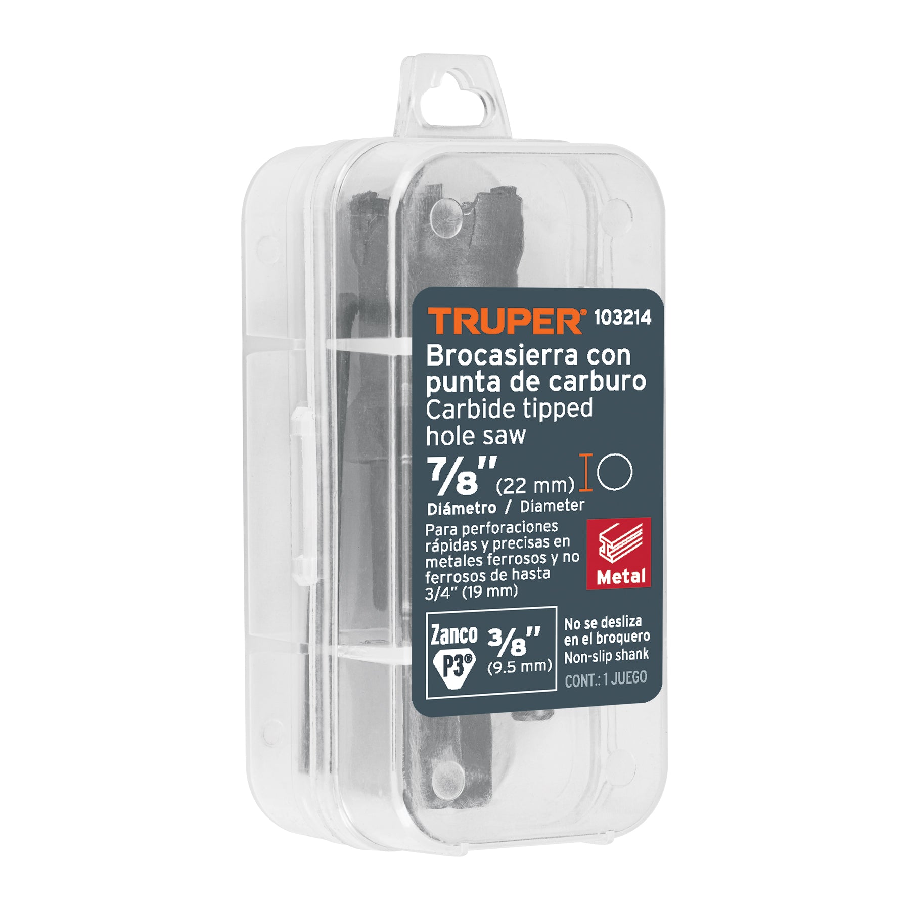 Brocasierra de carburo de tungsteno Truper 7/8"