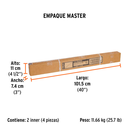 Broca SDS Ma x de 1-1/4 x Truper 36"