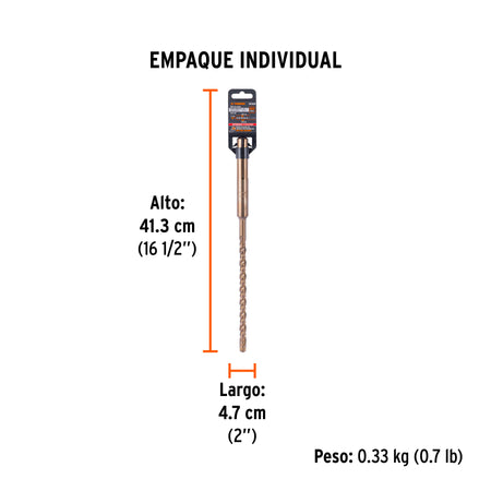 Broca SDS Max de 1/2 x 13" Truper