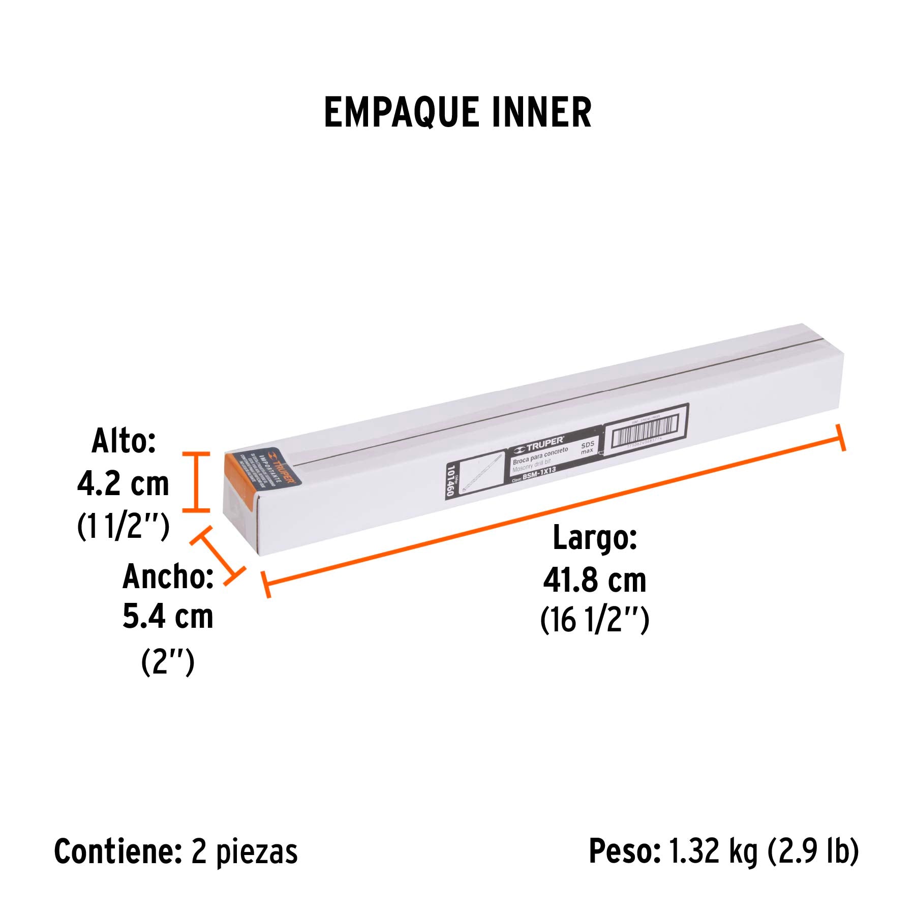 Broca SDS Ma x de 1 x Truper 13"