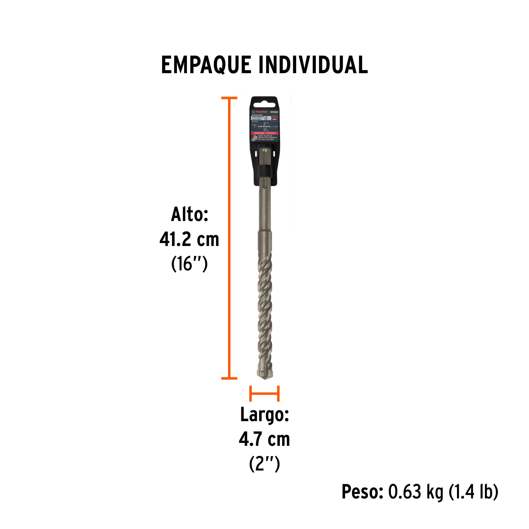Broca SDS Ma x de 1 x Truper 13"