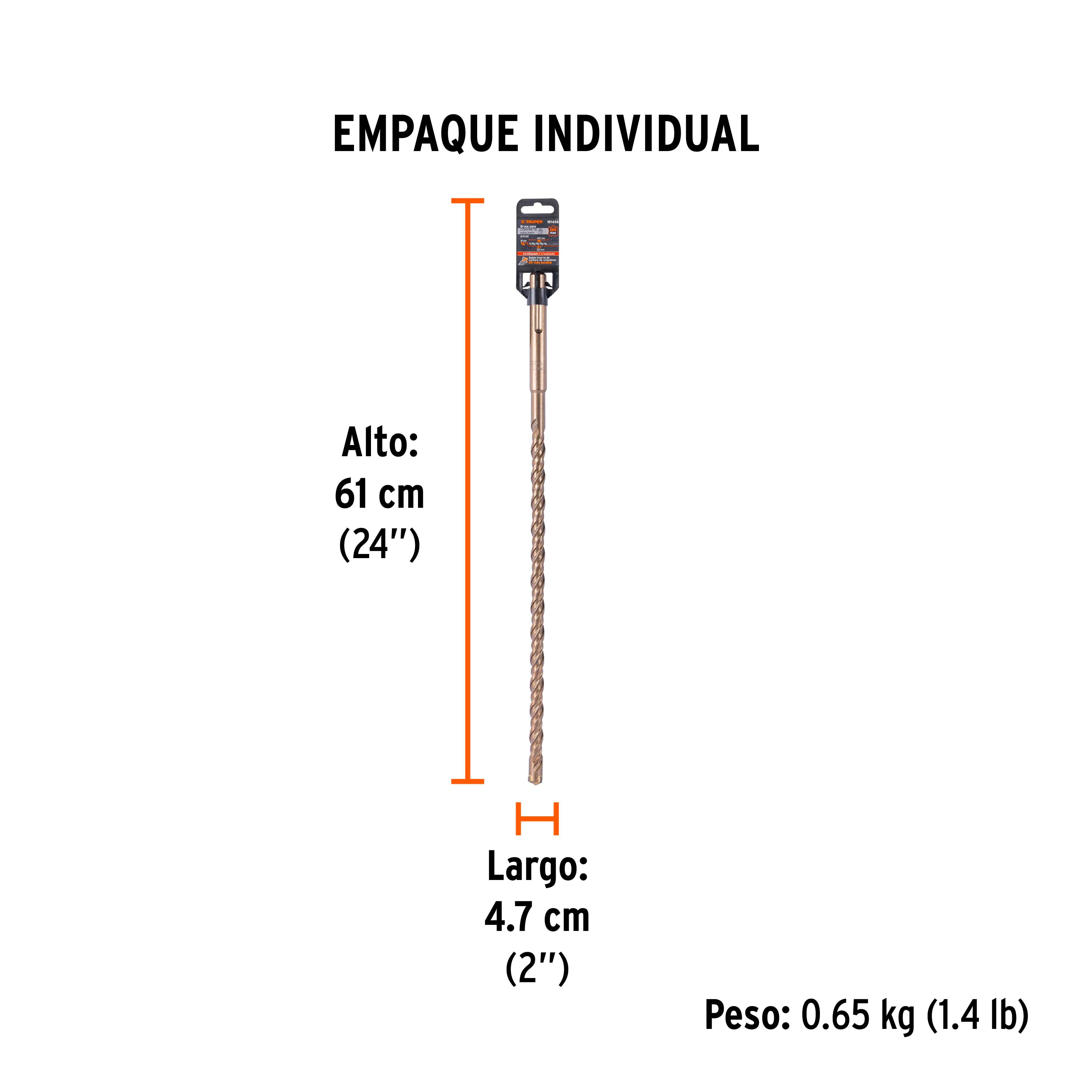 Broca SDS Ma x de 3/4 x Truper 21"