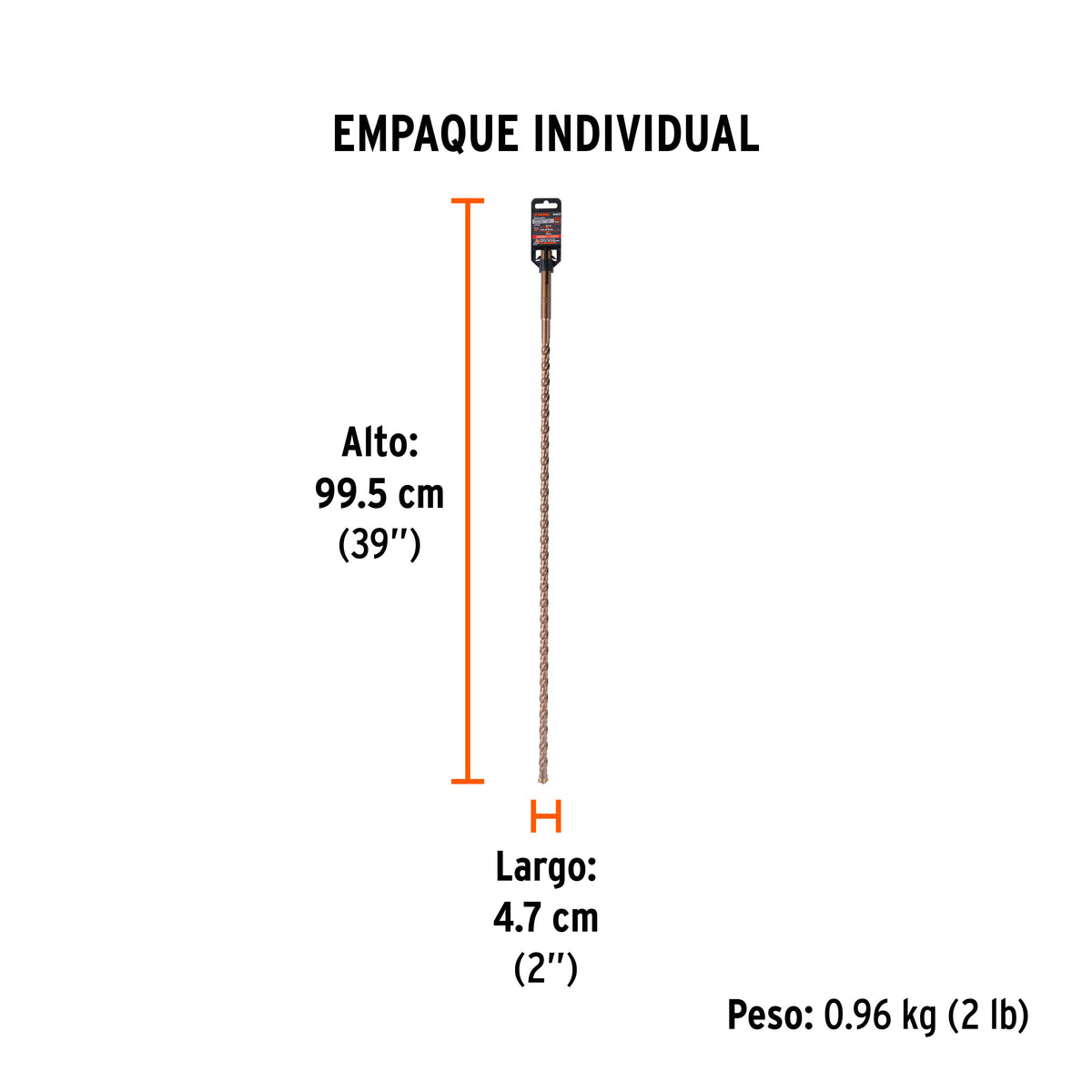 Broca SDS Ma x de 3/4 x Truper 36"