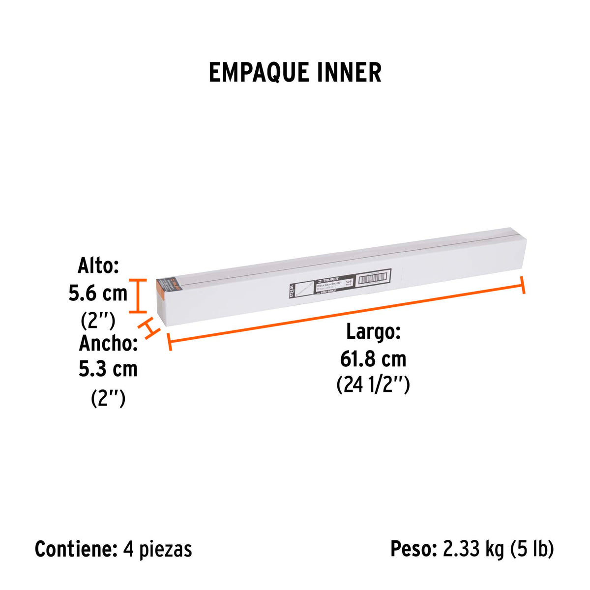 Broca SDS Ma x de 5/8 x Truper 21"