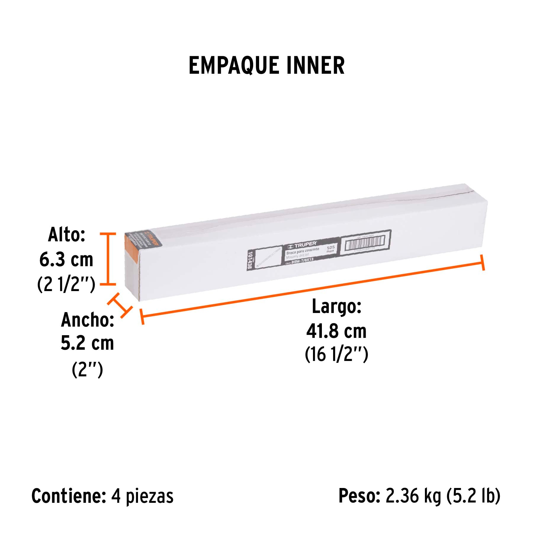Broca SDS Ma x de 7/8 x Truper 13"