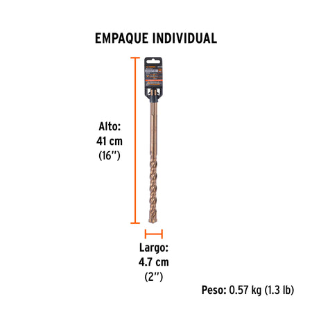 Broca SDS Ma x de 7/8 x Truper 13"