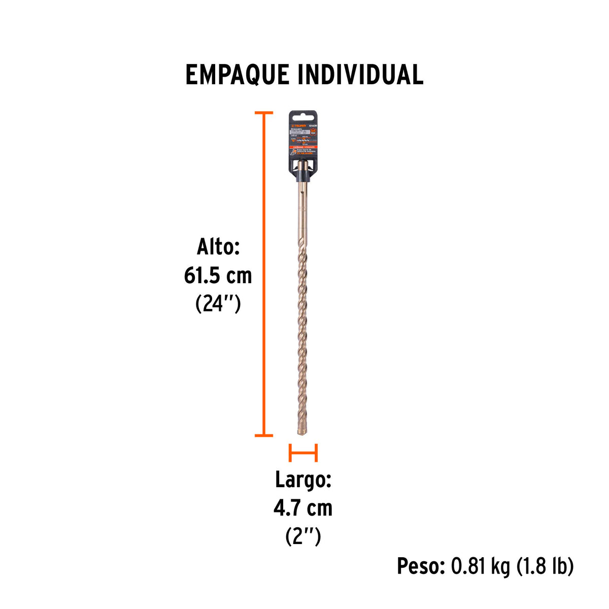 Broca SDS Ma x de 7/8 x Truper 21"