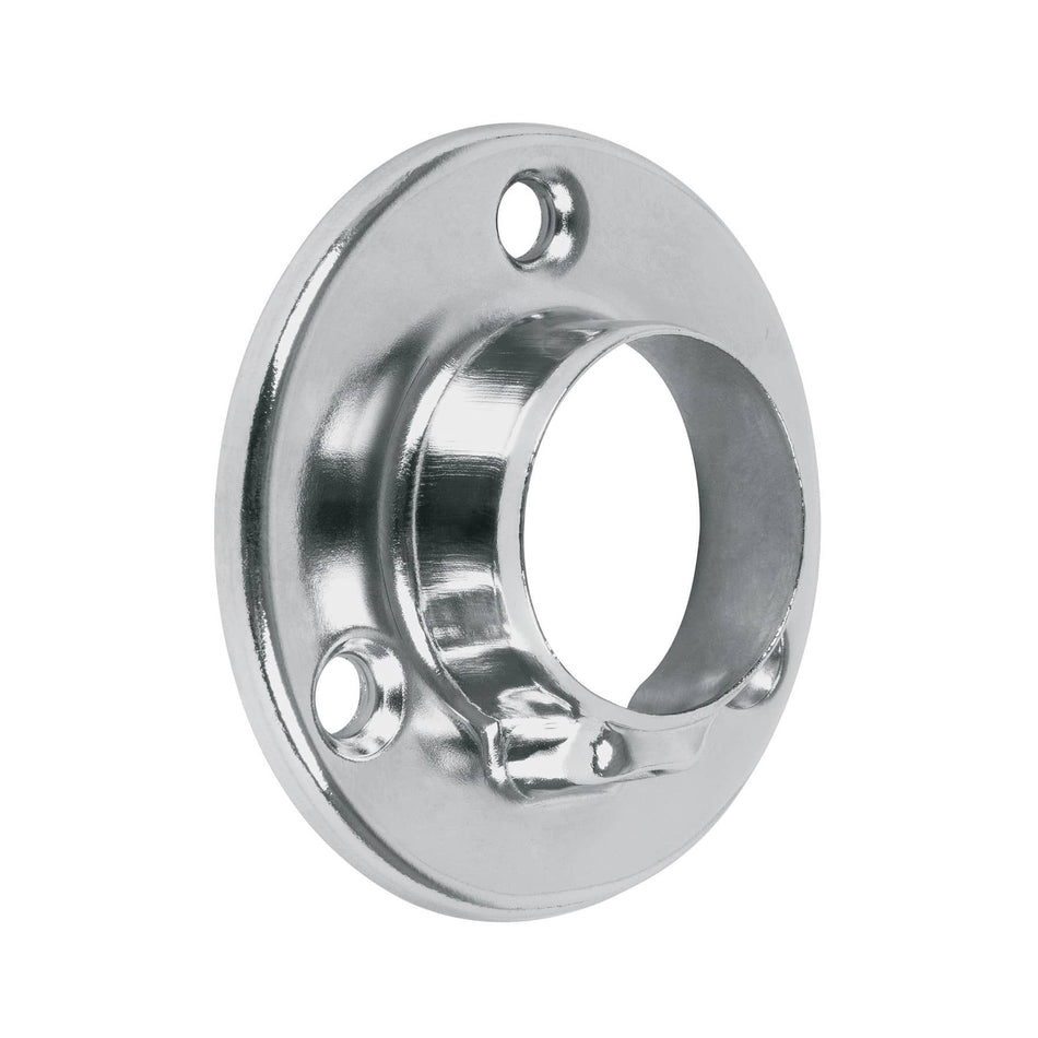 Brida cromada para tubo redondo de closet HERMEX