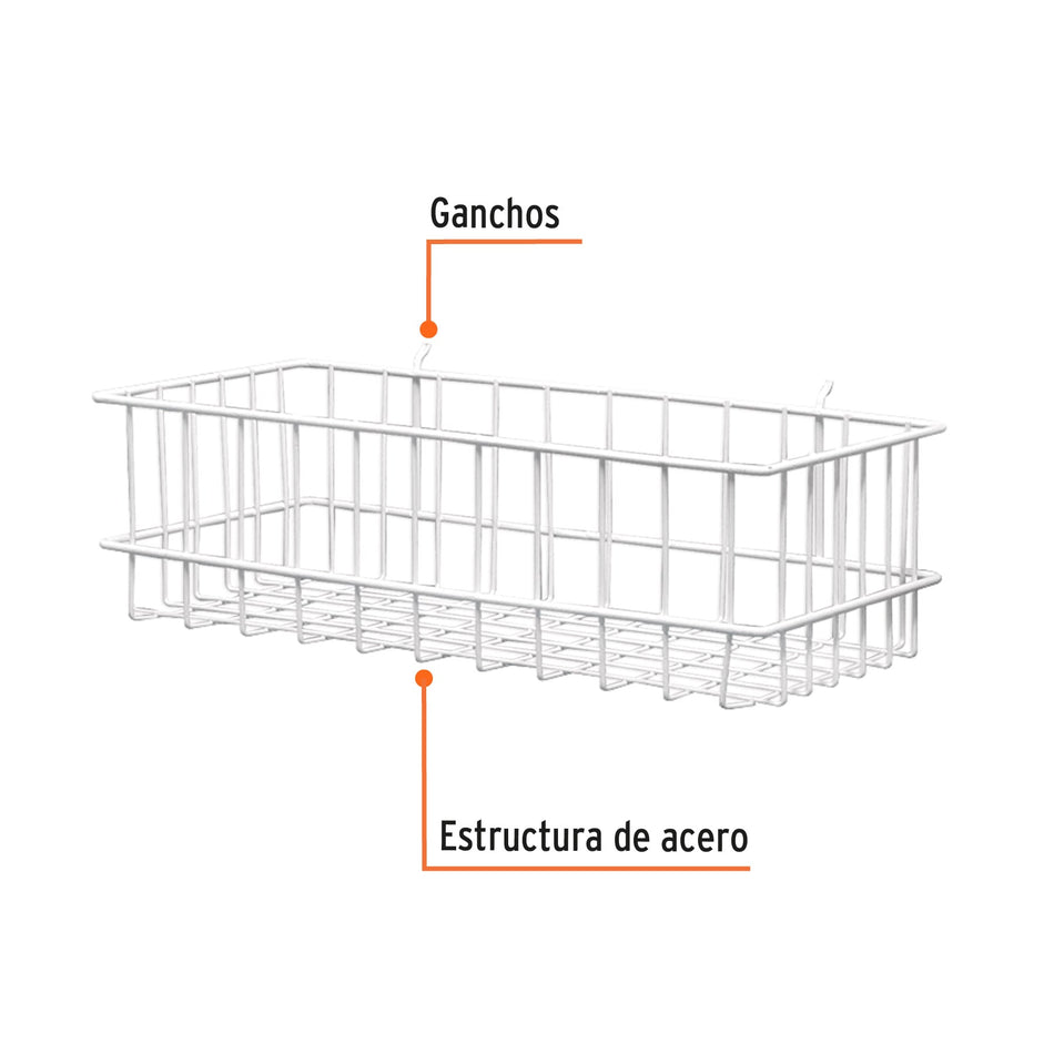 Canastilla de acero 42 x 12 x 21 cm Truper 12 x 21 cm
