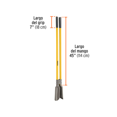 Cavador mangos de fibra de vidrio 45', Truper