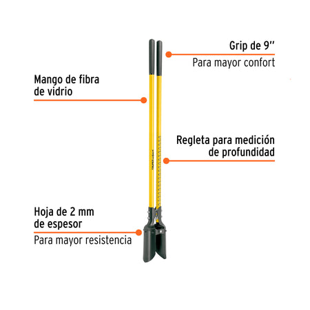 Eje corto para carretillas 1 llanta EXPERT TRUPER y PRETUL